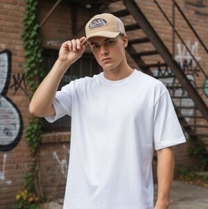 Streetwear Casual Minalmist Von Dutch Beige Corduroy Cap Brand New With Tags